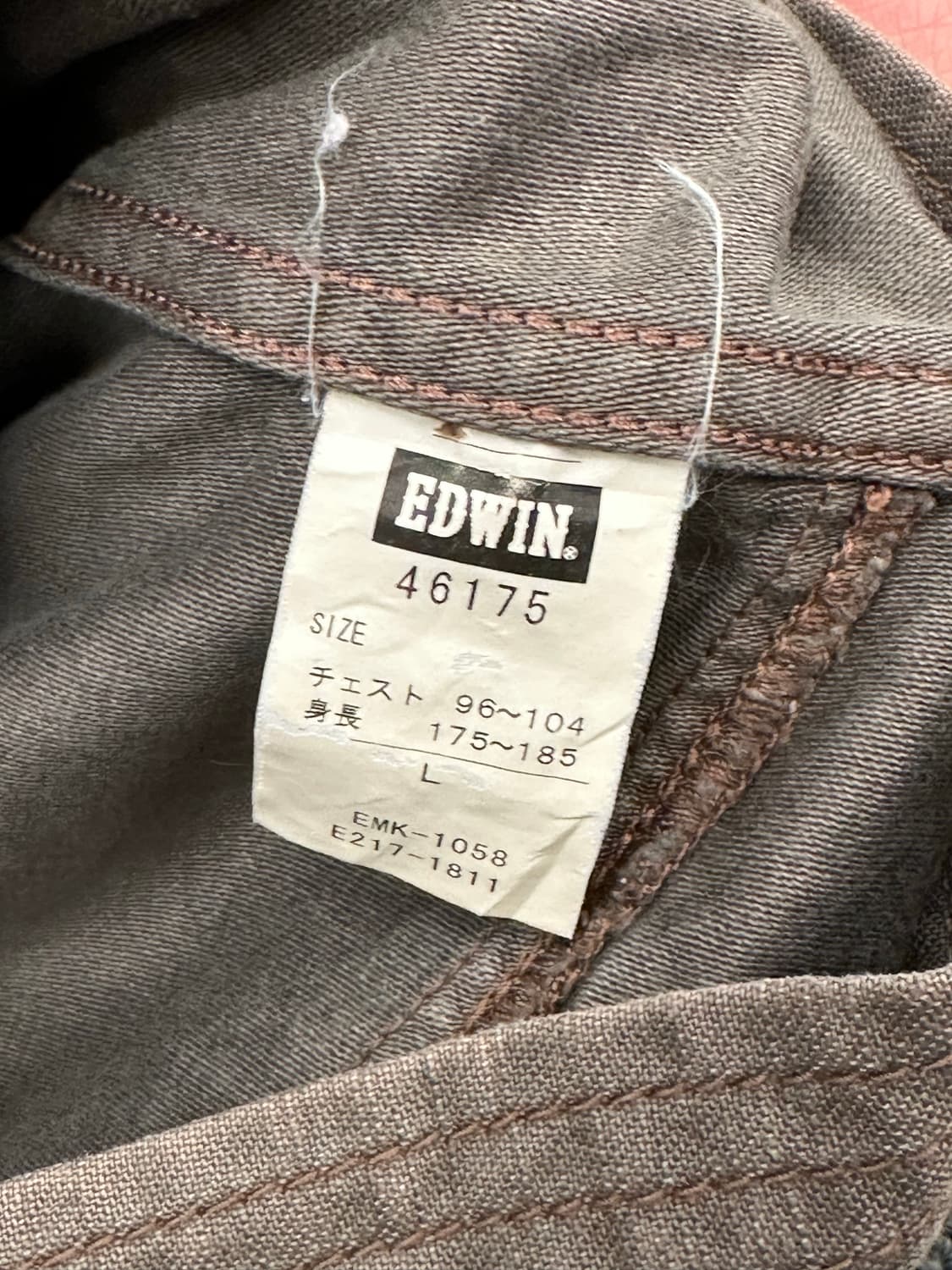 L)에드윈 플라이트 포켓 디테일 빈티지 야상 자켓 상품이미지8