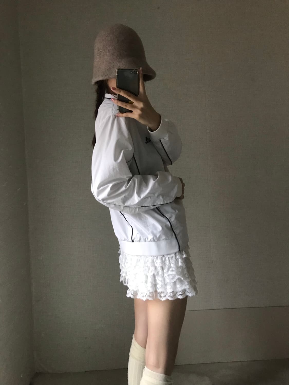 아디다스 00s 화이트 바람막이 상품이미지2