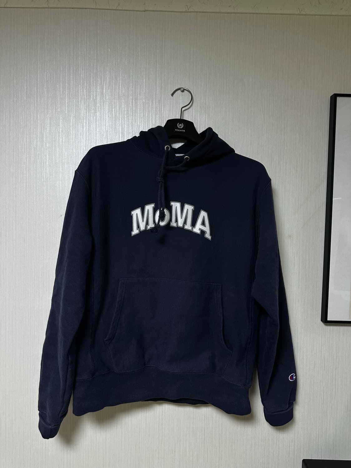 [M] moma 챔피온 리버스위브 후드 네이비 상품이미지1