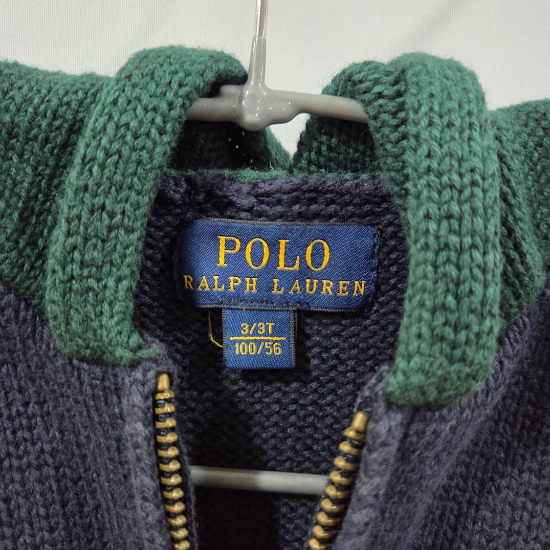 폴로랄프로렌 키즈 니트 후드집업 3/3T 상품이미지3
