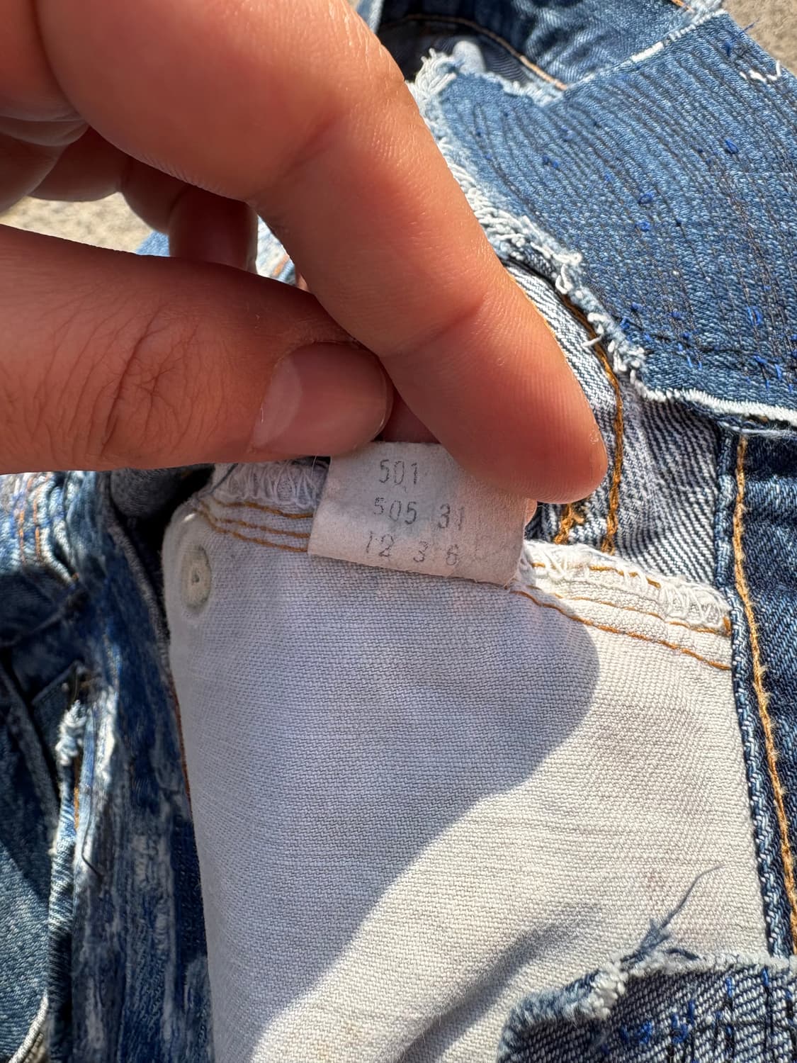 66전기 70s 리바이스 501 데님팬츠 상품이미지9