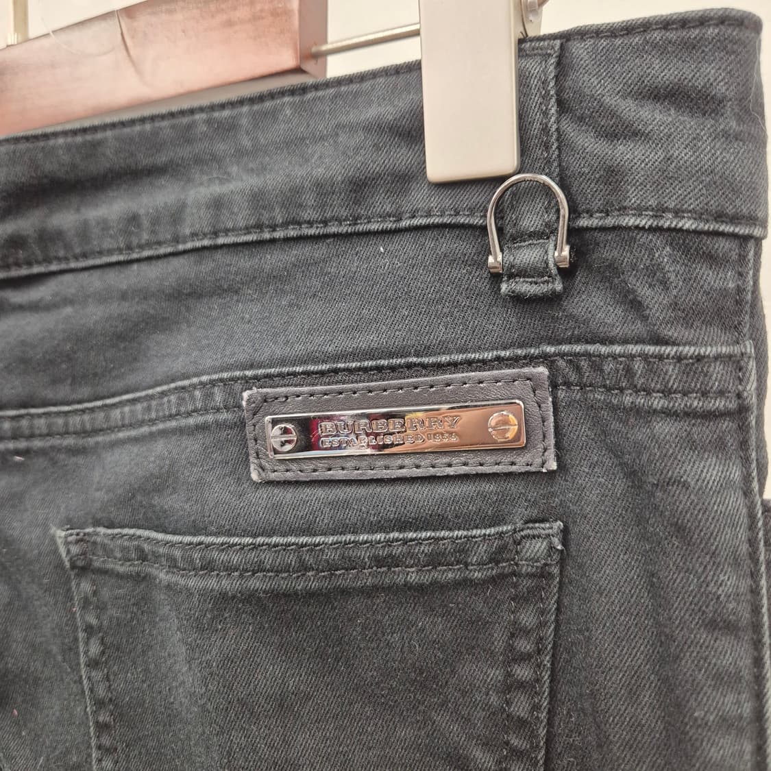 버버리 우먼스 블랙진 팬츠 상품이미지6