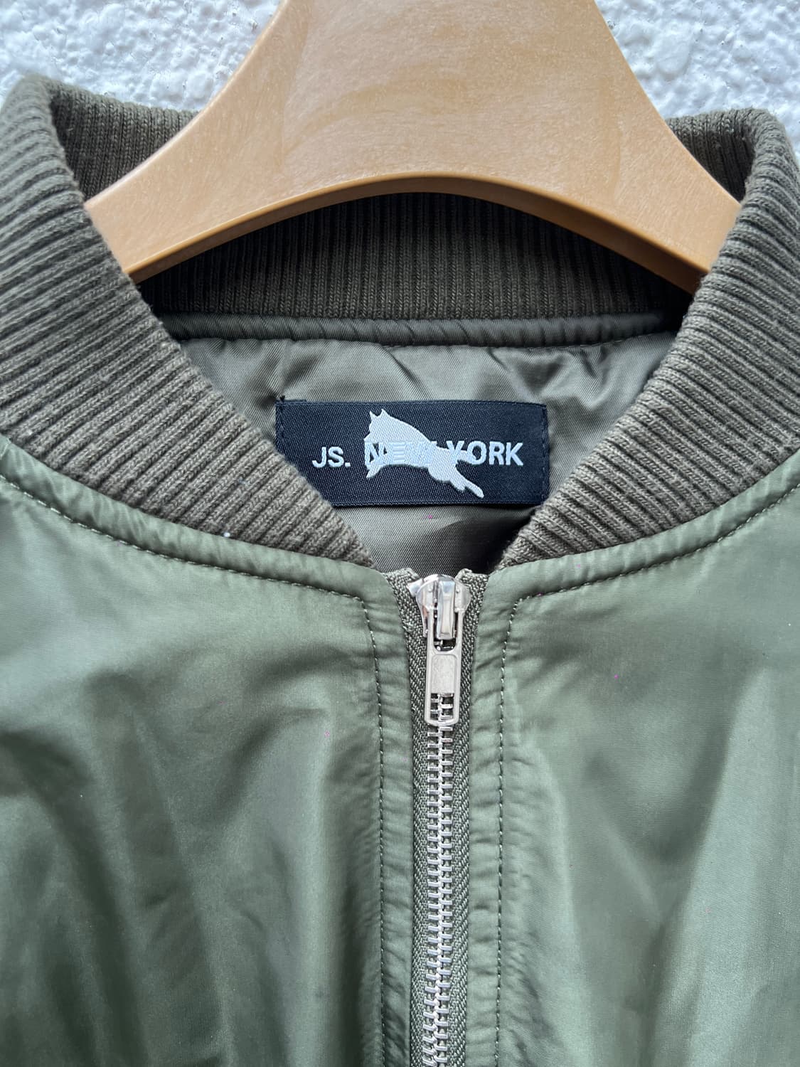 IS NEW YORK 랩 디테일 봄버 자켓 상품이미지3