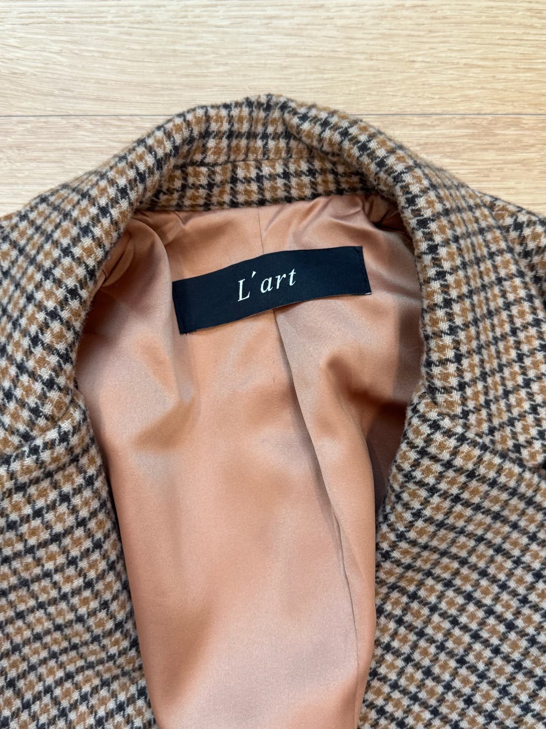 Lart 하운드투스 체크 울 블레이저 자켓 상품이미지4