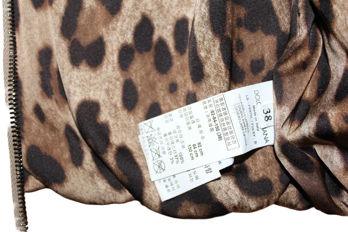 돌체앤가바나 크롭 레더 봄버 자켓 상품이미지3