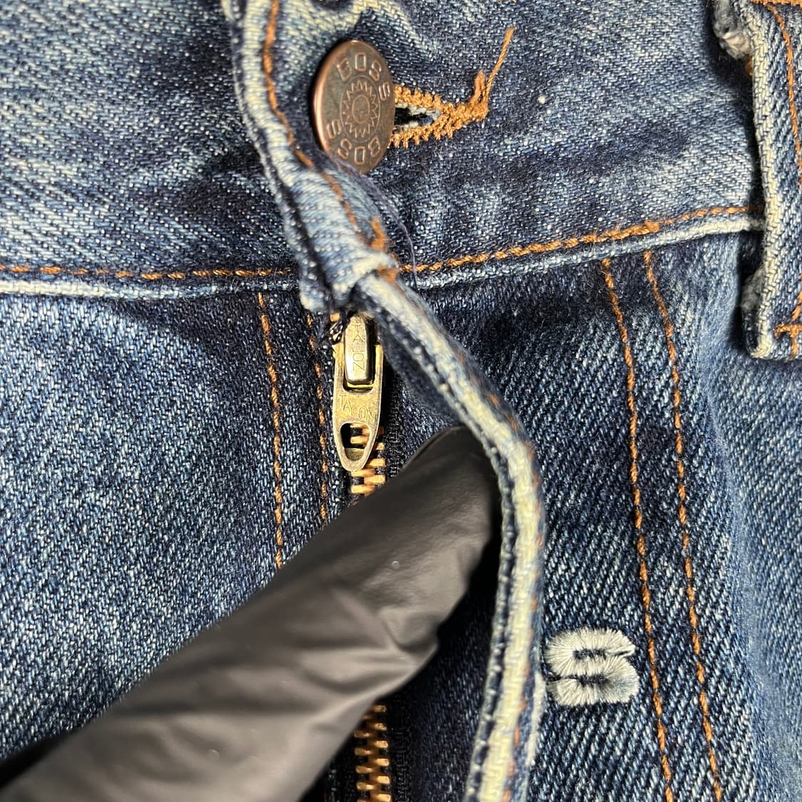 빈티지 Boss Jeans 자수 로고 데님 팬츠 상품이미지6
