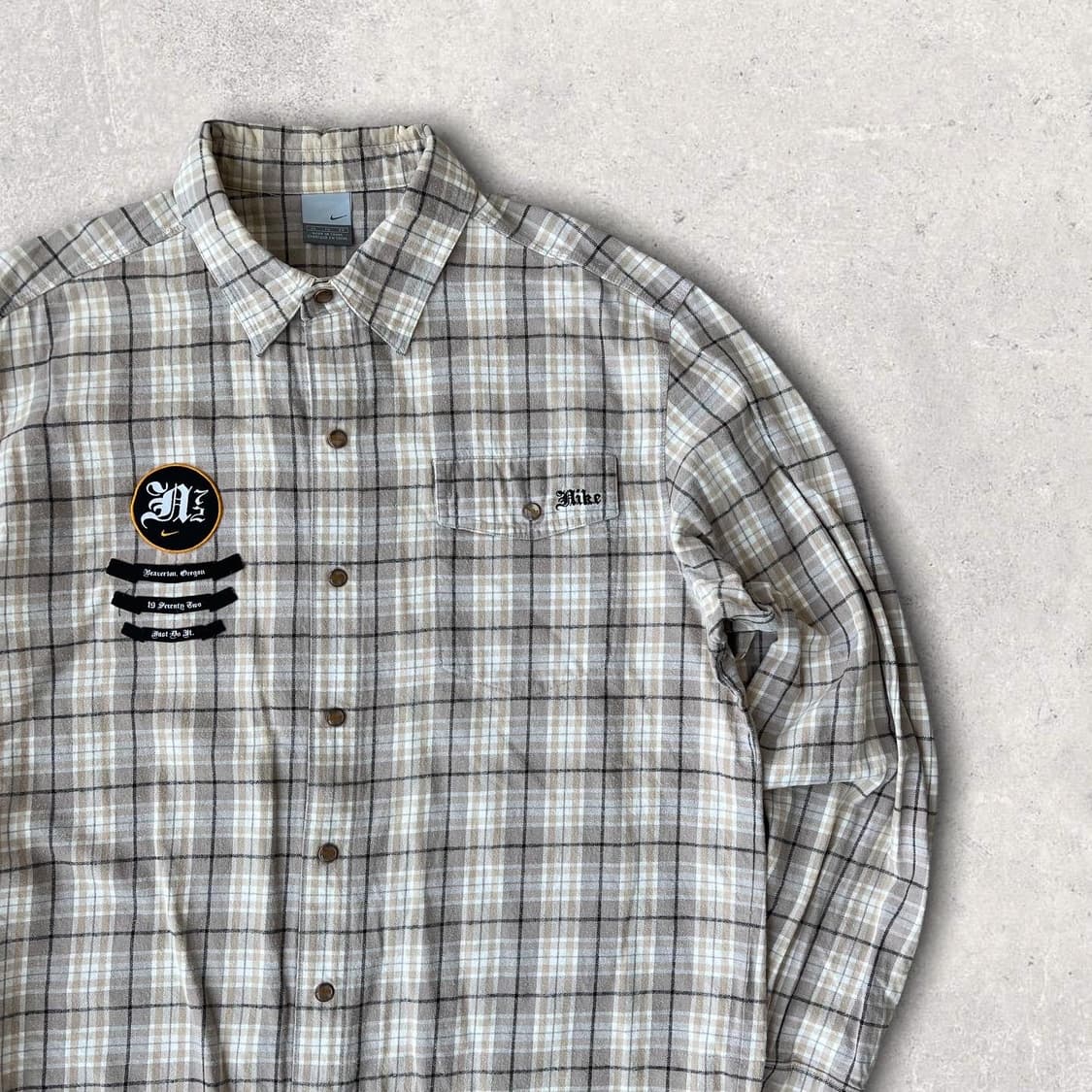 00s 나이키 올드스쿨 체크셔츠 상품이미지1