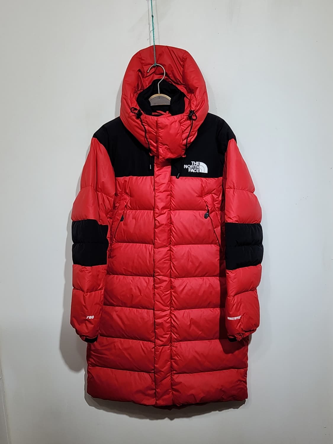 (90) 노스페이스 700 롱패딩 점퍼 검빨 거위털 구스다운 패딩코트  상품이미지1