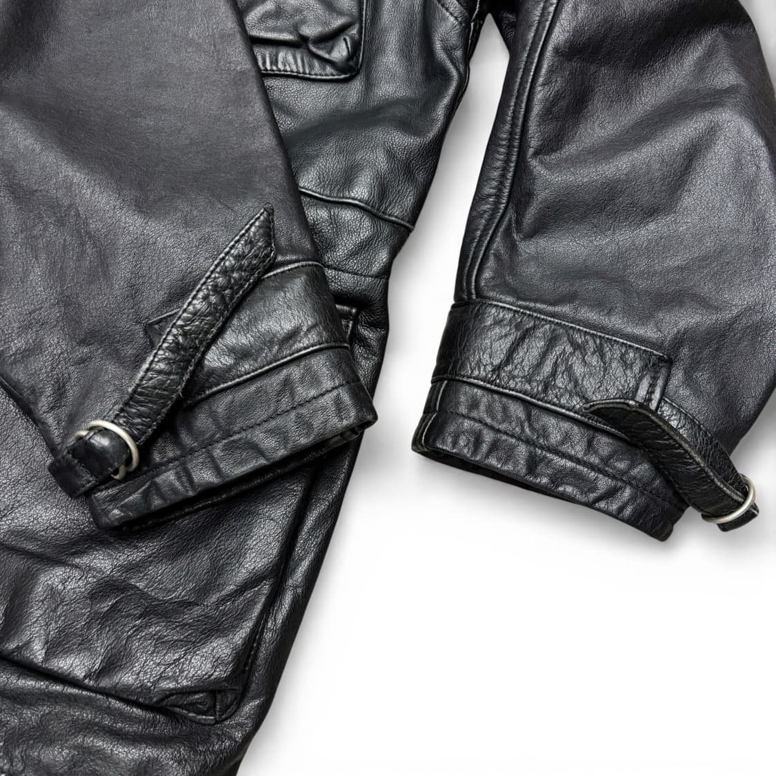 80's Boneville Navy Arctic 레더 자켓 상품이미지7