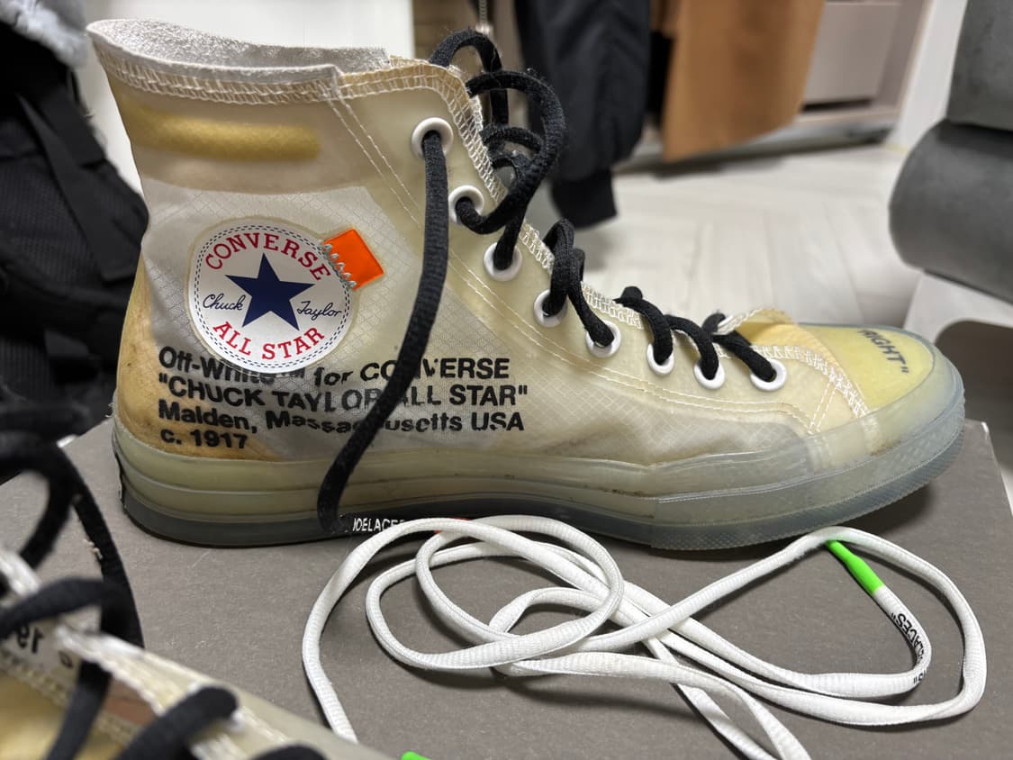 (275)컨버스 X 오프화이트 척 70 하이 더 텐 상품이미지2