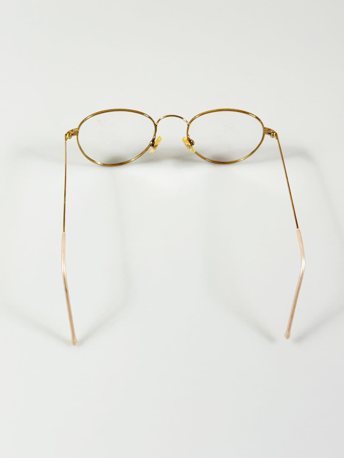 90s 유로피안 클래식 골드 그린 마블 슬림 라운드 빈티지 안경 상품이미지5