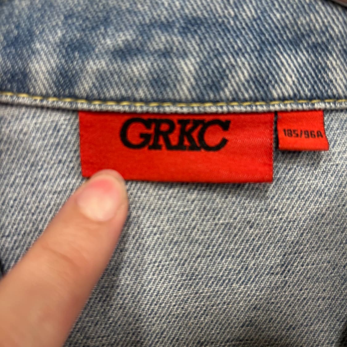 GRKC 그래피티 백포인트 오버핏 데님자켓 상품이미지3