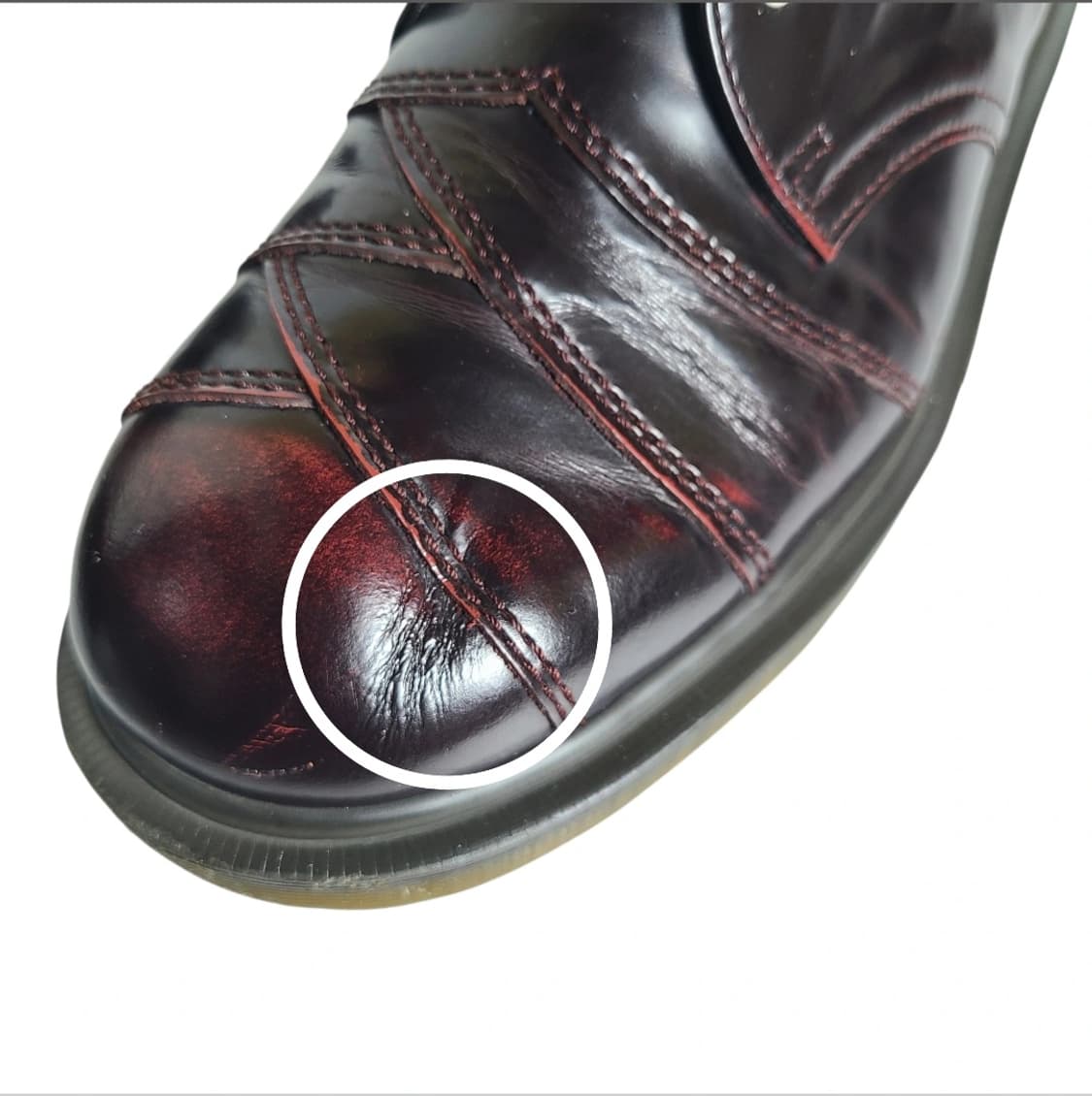 260-265) Dr.martens 빈티지 닥터마틴 3홀 더비 체리 레드 상품이미지6