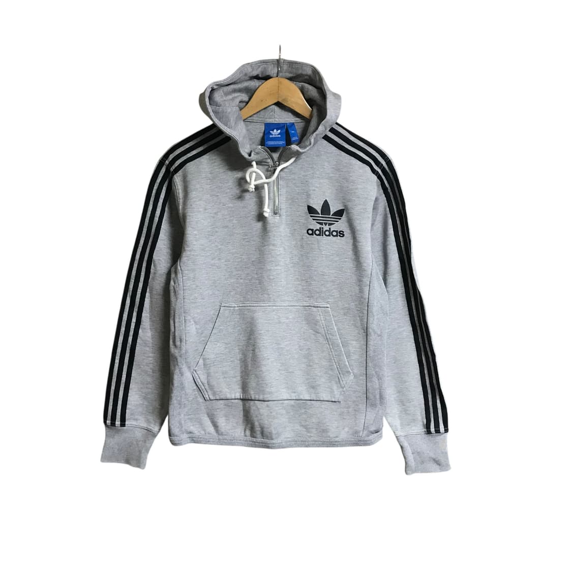 아디다스 면 코튼 반집업후드 상품이미지2