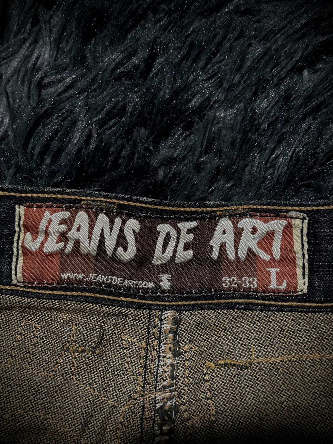 JEANS DE ART 옐로우 워싱 멀티포켓 백 윙자수 데님 카고팬츠 상품이미지10
