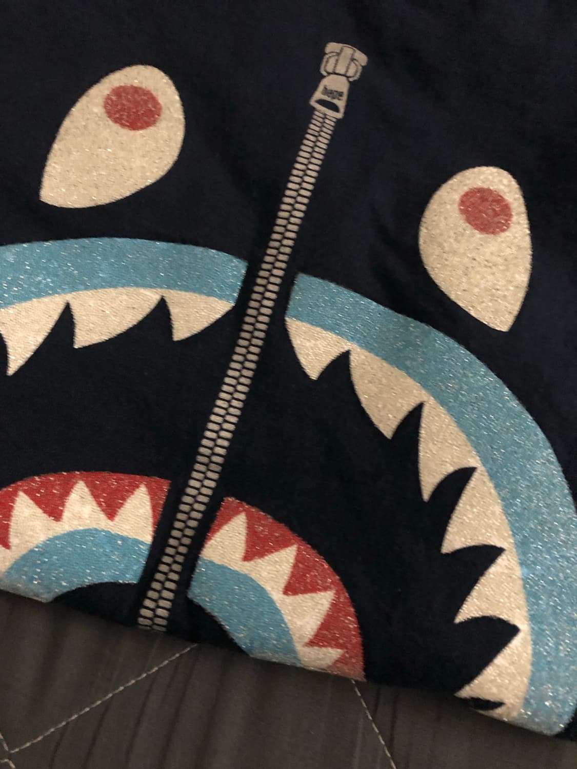 BAPE Glass Beads Shark Tee 상품이미지5