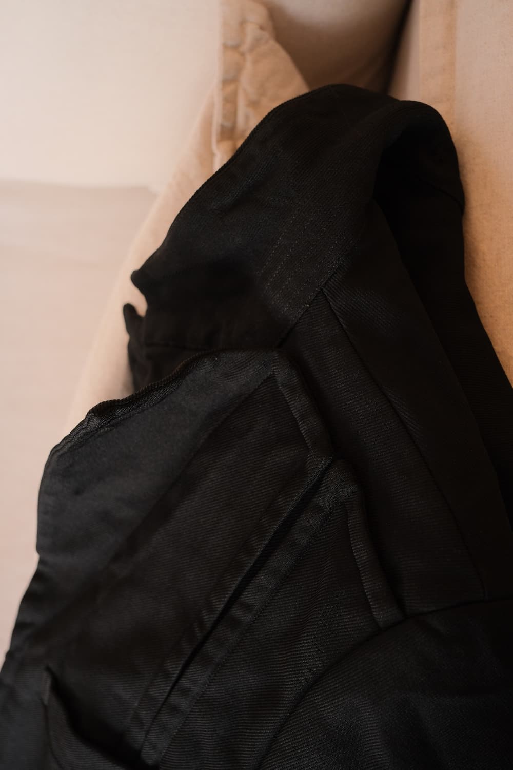 Double lapel shrunken poly tailored jack 상품이미지8