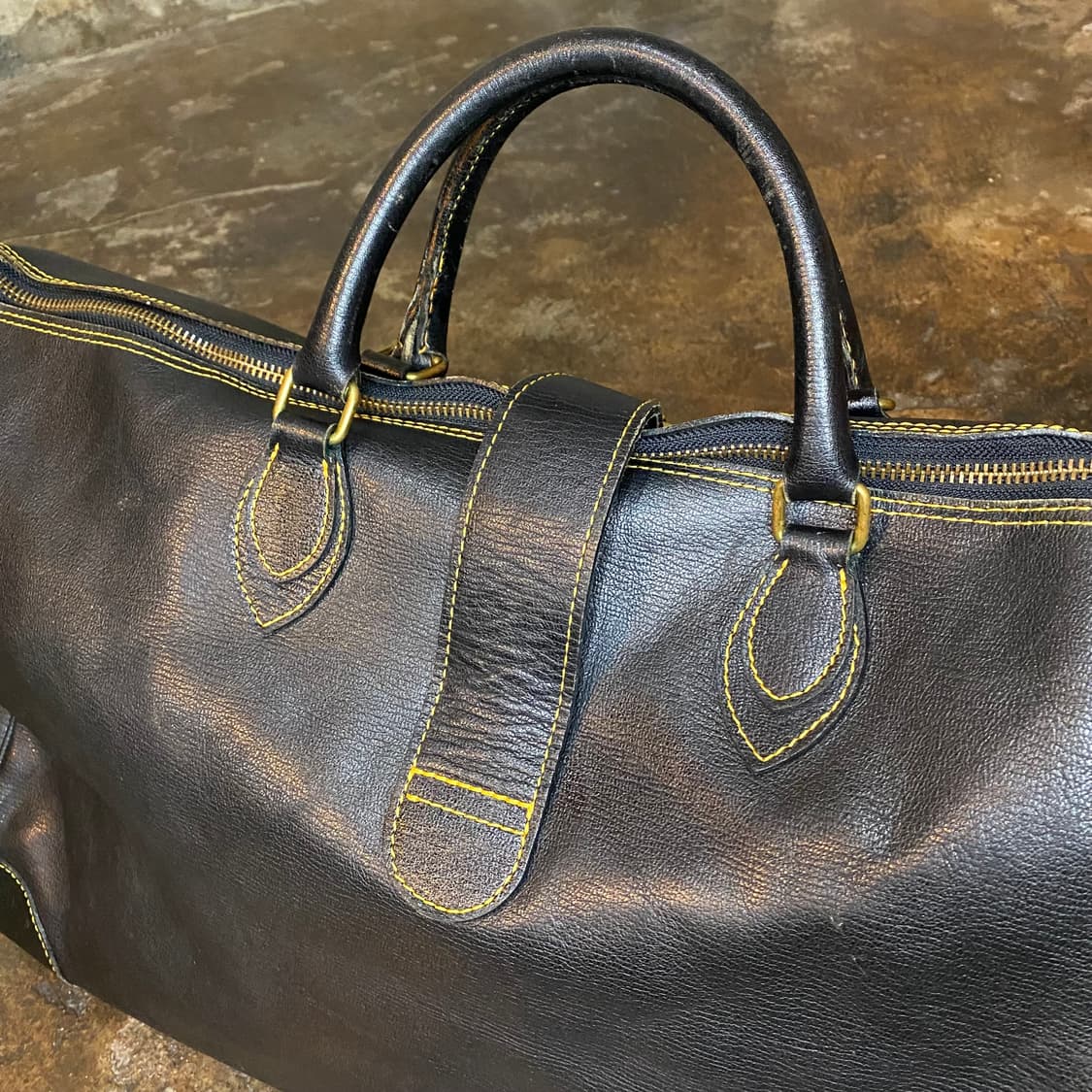 80s 꼼데가르송 가죽 보스턴 백 상품이미지5