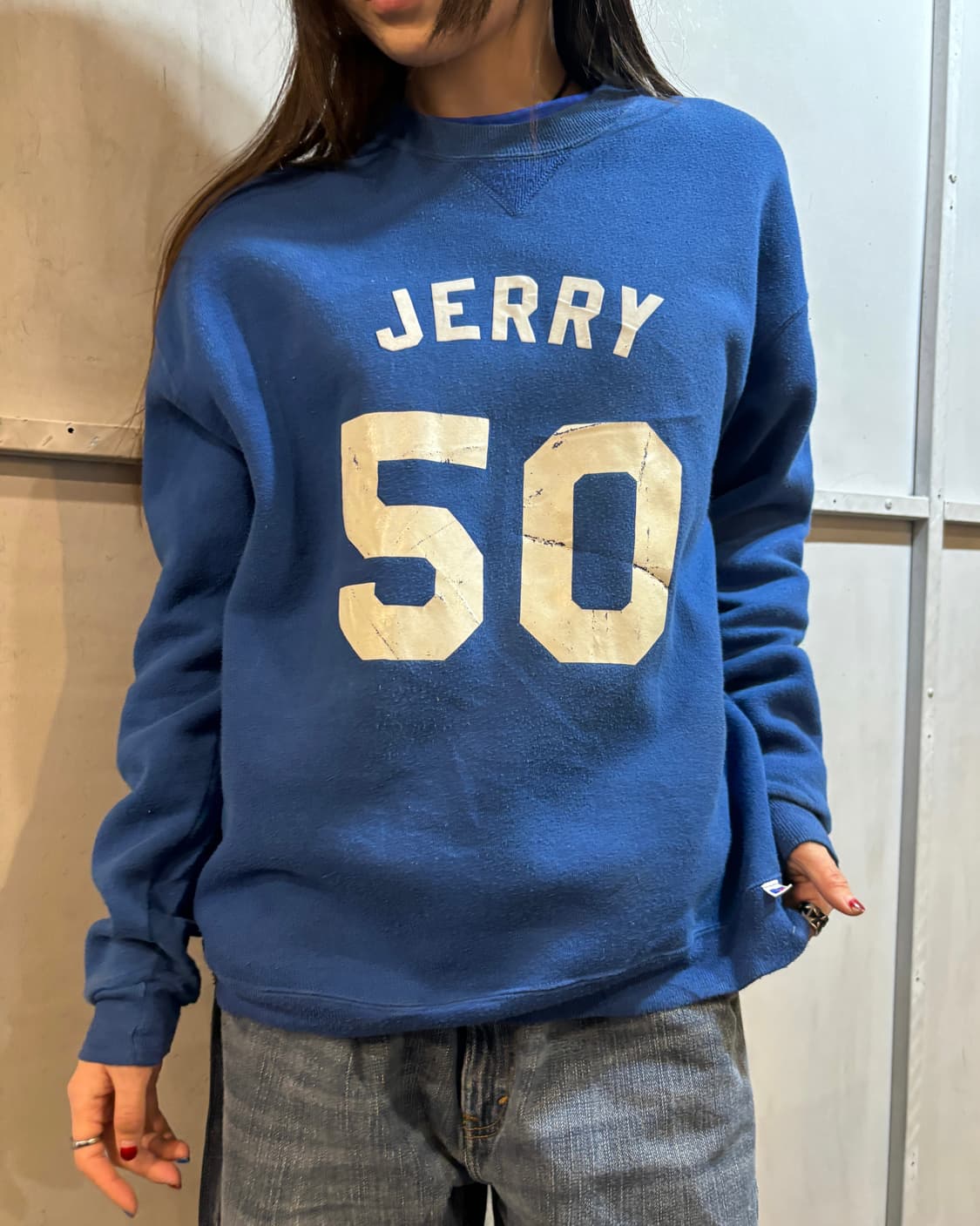 90s RUSSELL y2k grunge purple sweats 상품이미지2