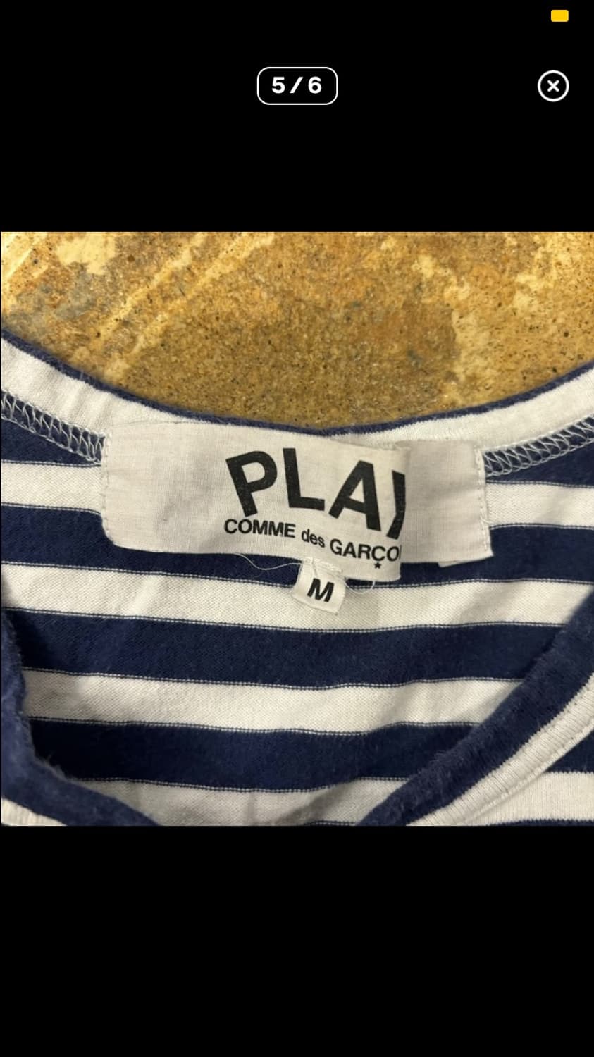 Comme des Garcons  꼼데가르송 네이비 블루 스트라이프 단가 상품이미지5