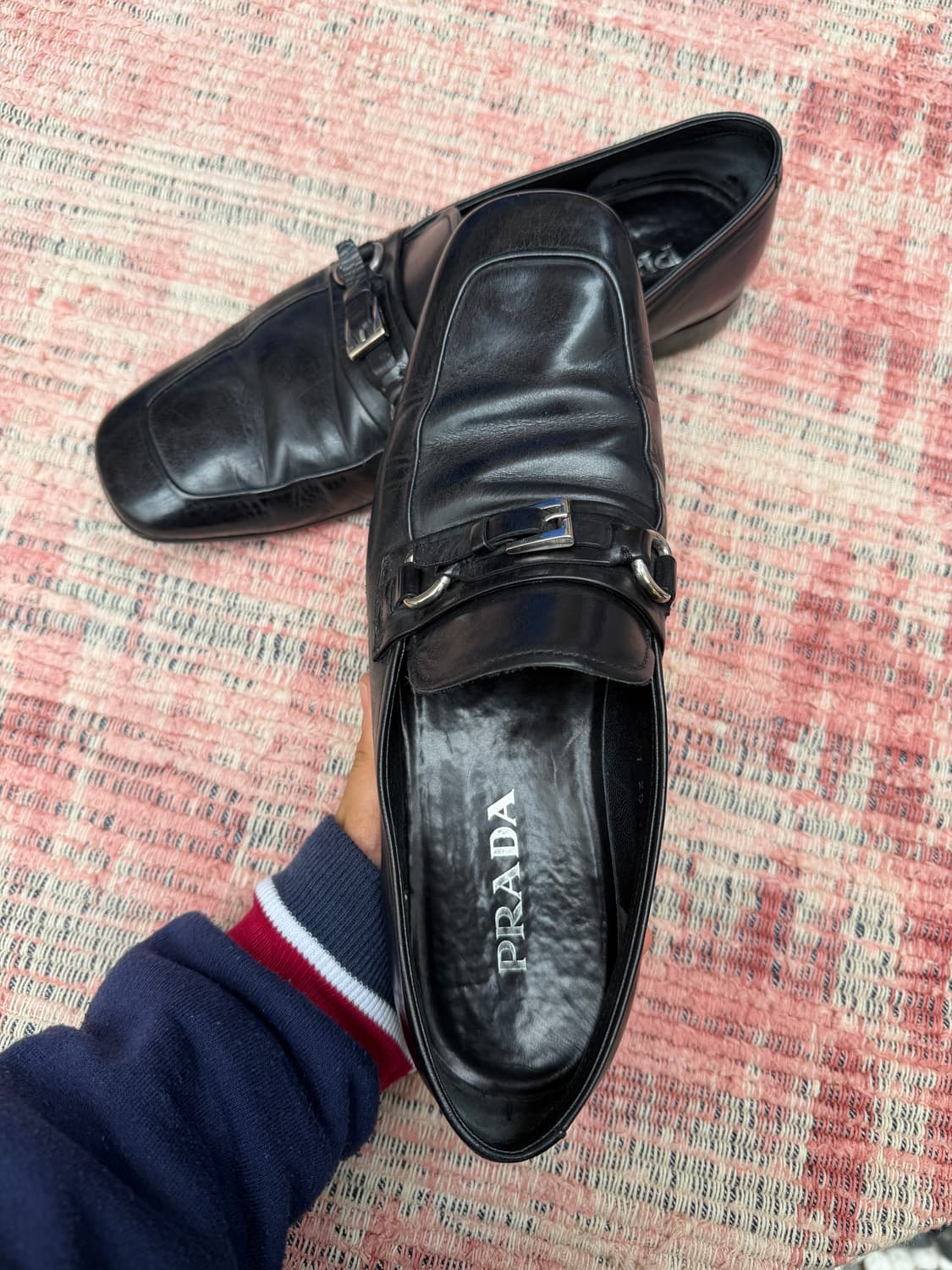 2000s PRADA LEATHER BUCKLE LOAFER 프라다 로퍼 상품이미지7