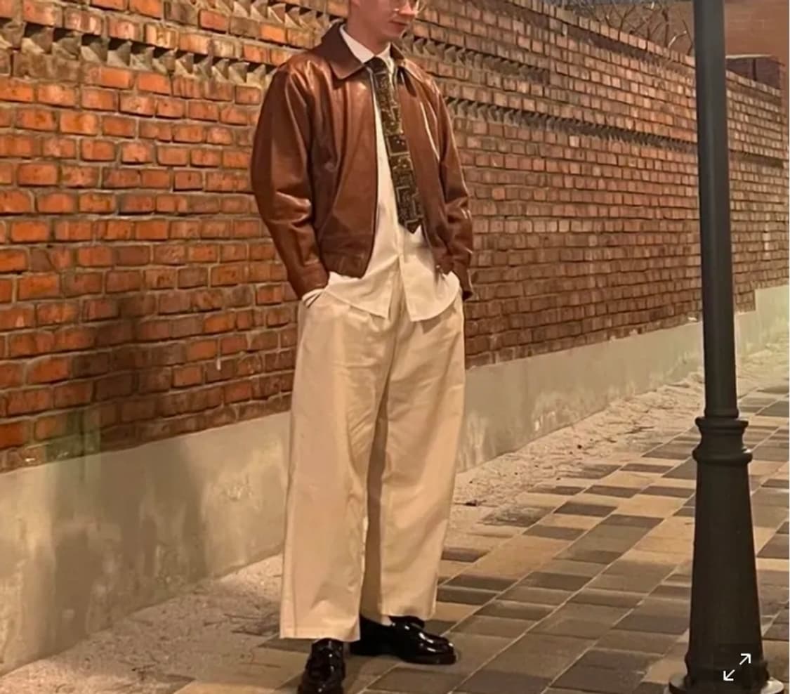 도프제이슨 램스킨 가죽 자켓 XL 상품이미지4