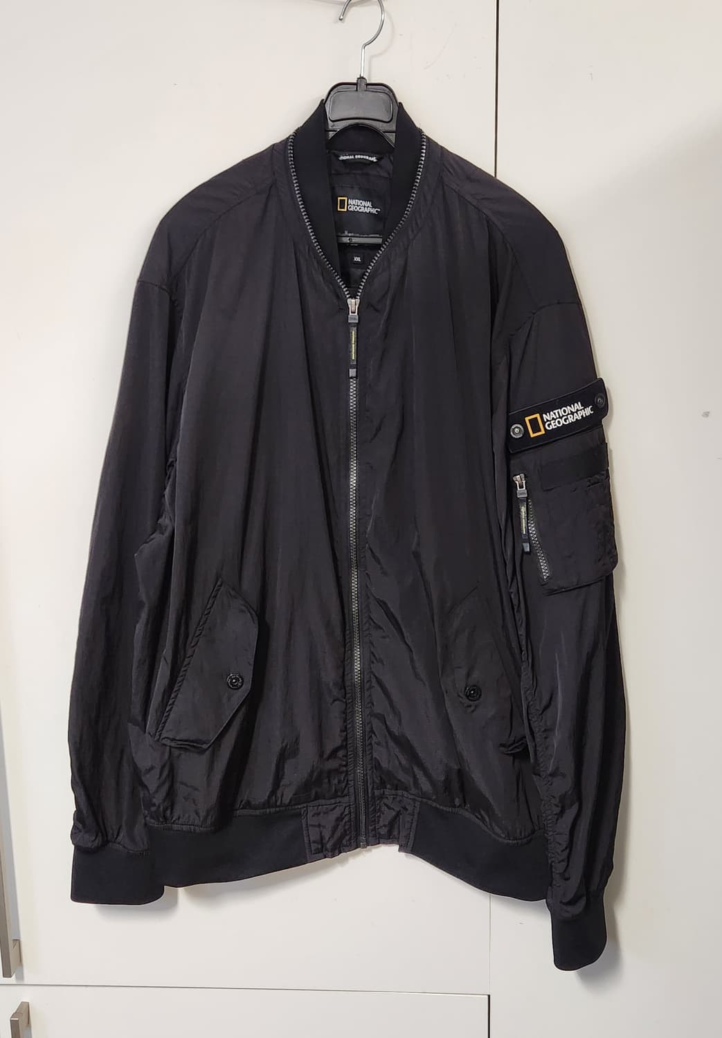내셔널지오그래픽  세미오버핏 나일론 항공자켓 2XL 상품이미지1