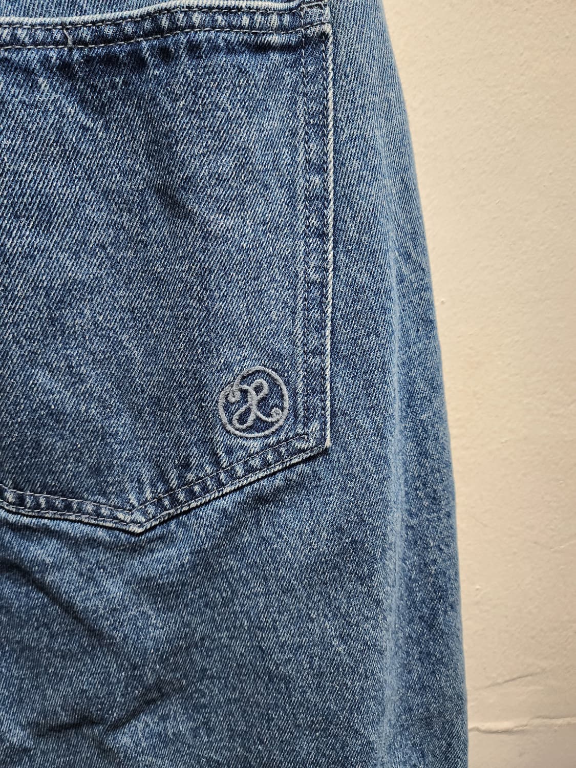 엑스톤즈 더블니 데님 청바지  상품이미지3