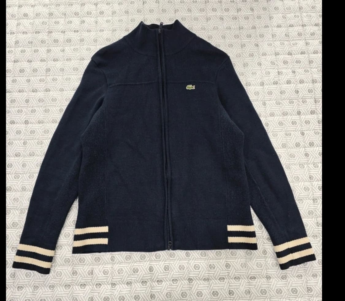 라코스테 네이비 니트 집업 가디건 95 상품이미지1