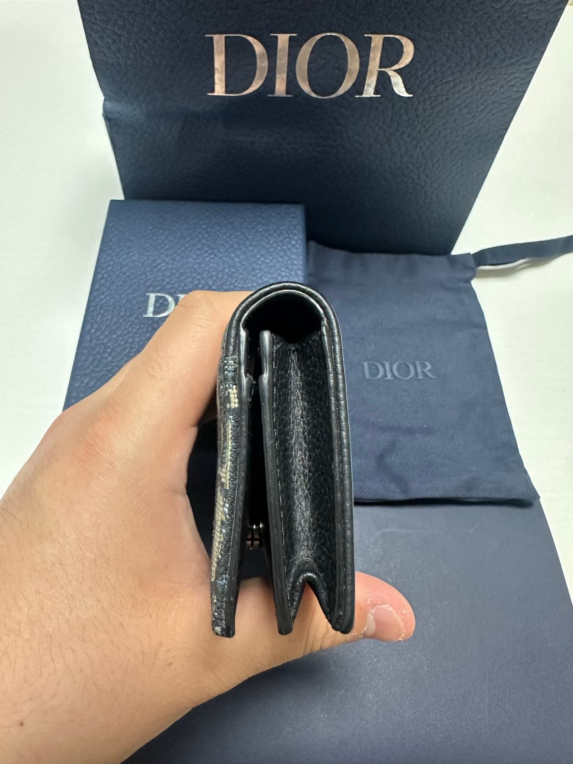 디올 오블리크 새들 비즈니스 지갑 상품이미지3