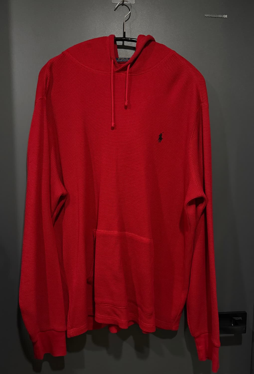 (XXL) 폴로 랄프로렌 써멀 와플 후드 레드 상품이미지1