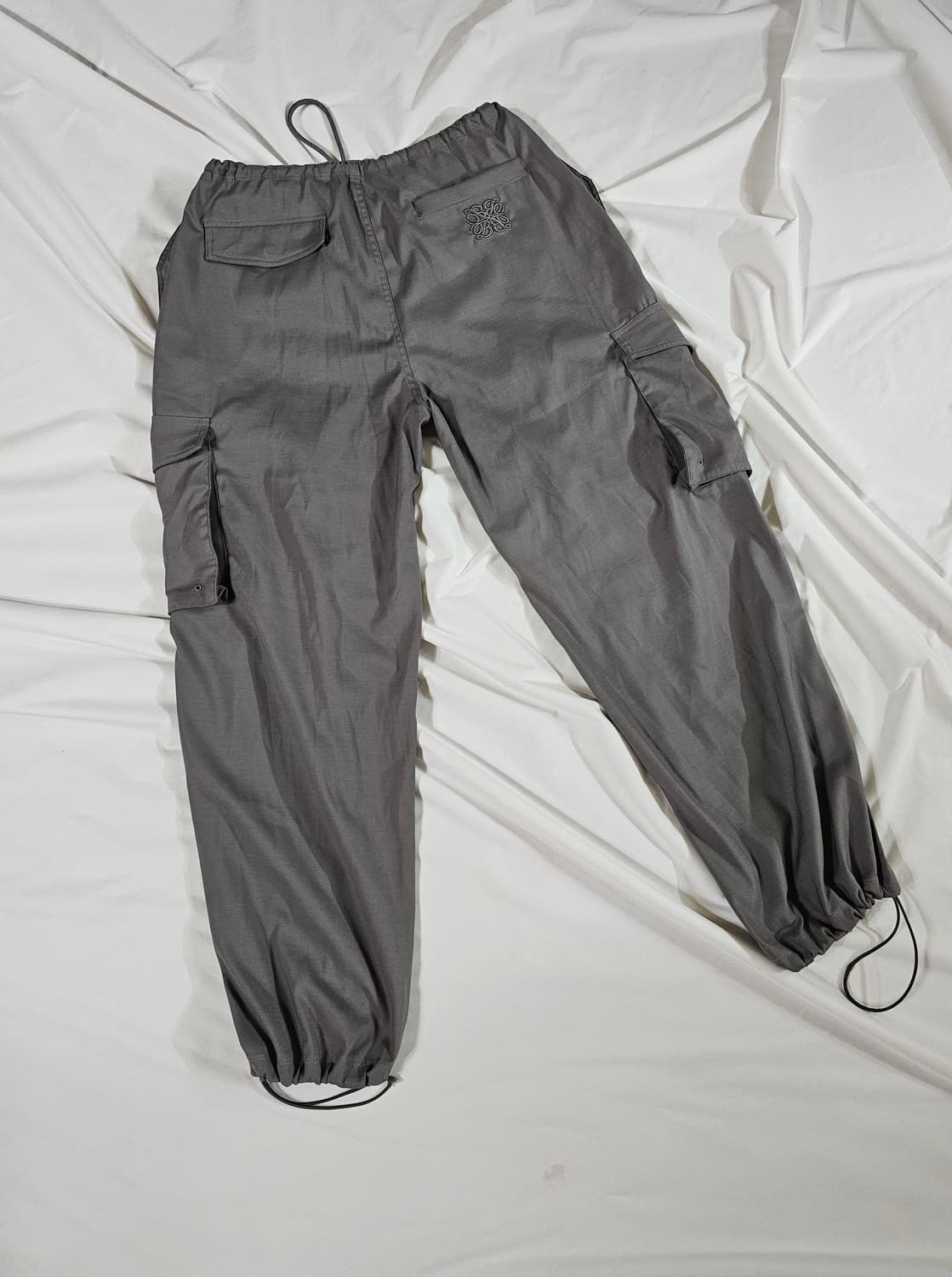 [xs] 배드블러드 미니멀 로고 울 개버딘 카고 팬츠 트라우져 상품이미지5