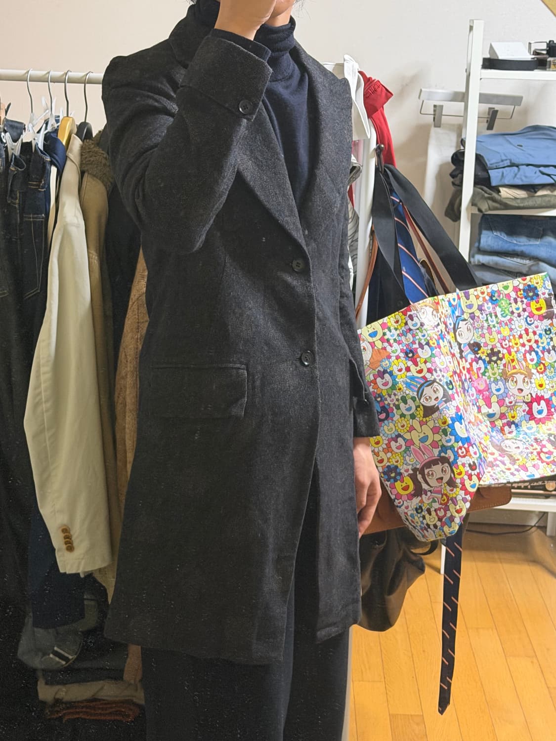 +NOIR dot jacquard coat 상품이미지3