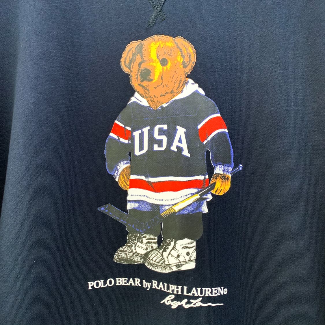 폴로 랄프로렌 신형 하키 베어 네이비 스웻 맨투맨 상품이미지5