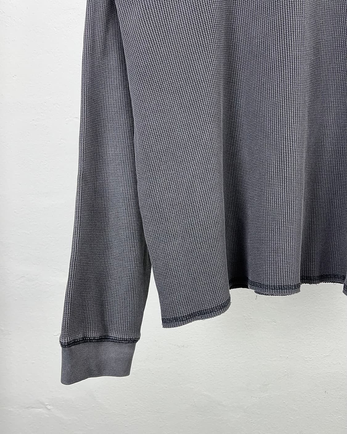 스투시 베이직 스탁 써멀 롱 슬리브 워시드 블랙 상품이미지5