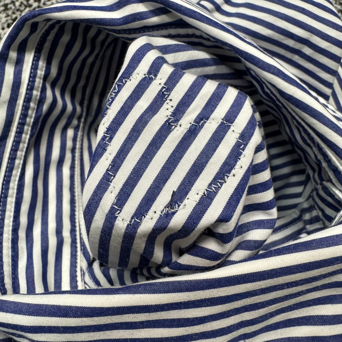 Name : 꼼데가르송 시그니처 블랙와펜 스트라이프 셔츠 :)  상품이미지4