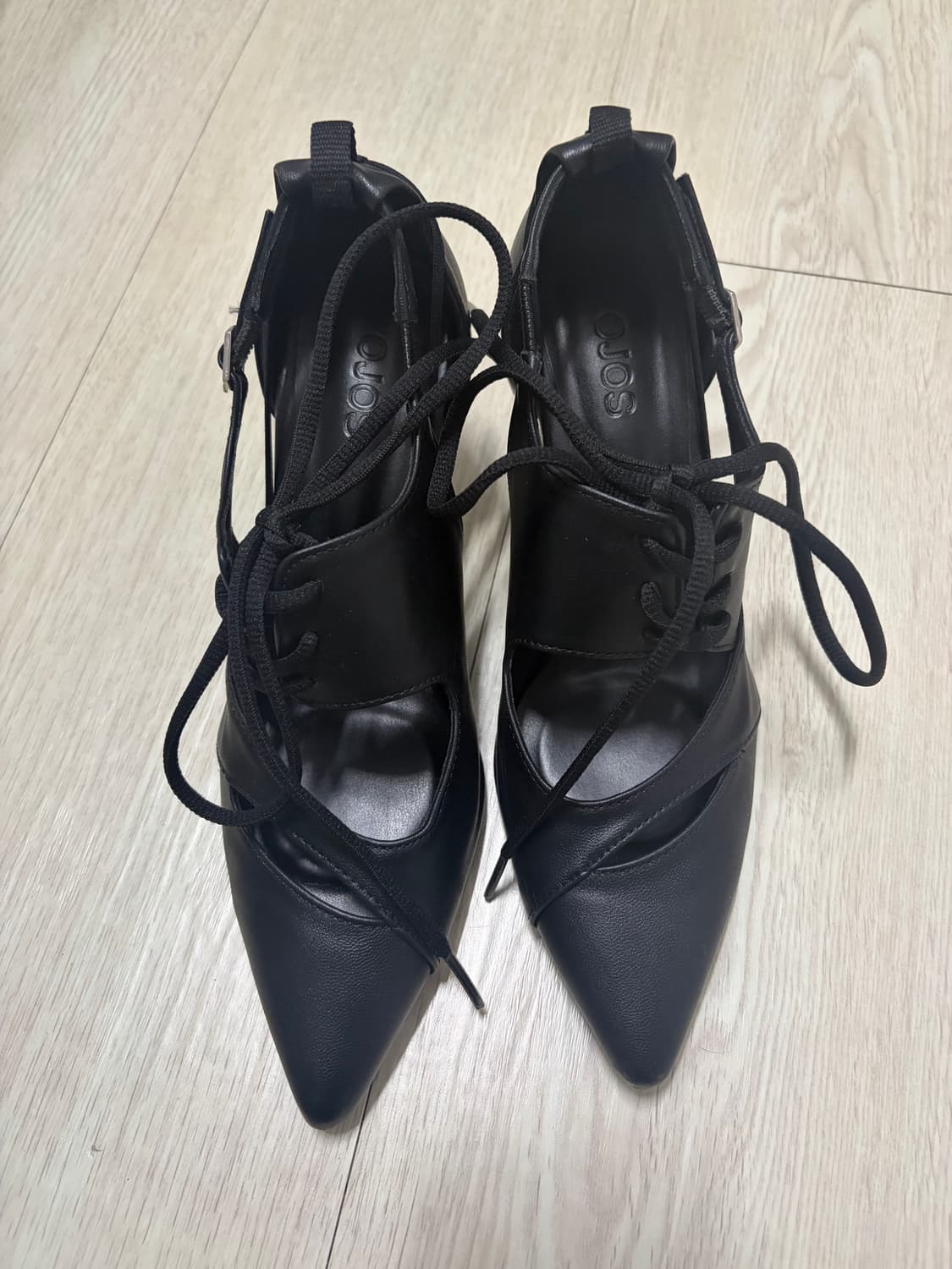 오호스 Multistrap Stiletto Heels / Black 상품이미지2