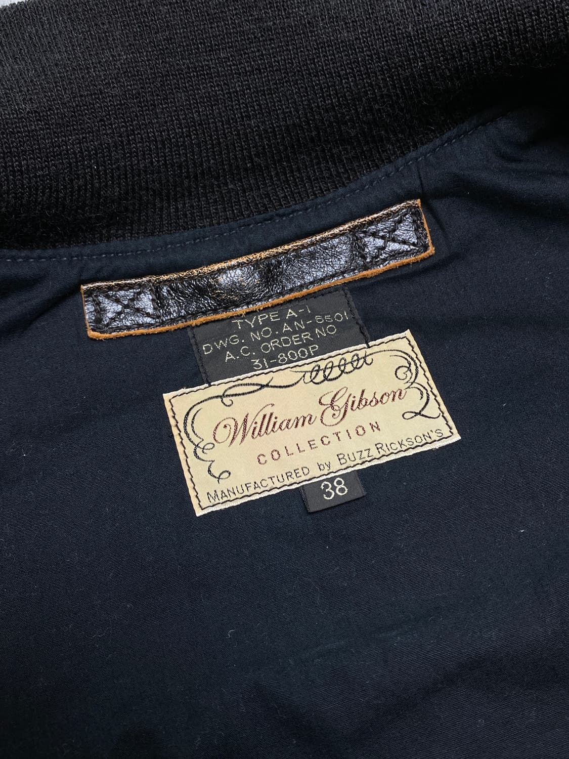 버즈릭슨 윌리엄깁슨 A-1 홀스하이드 레더 가죽 자켓 38 상품이미지4