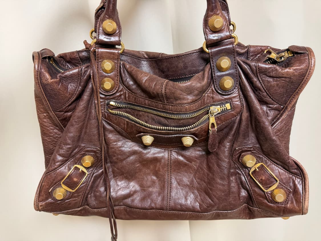 발렌시아가 모터백 라지 브라운 상품이미지1