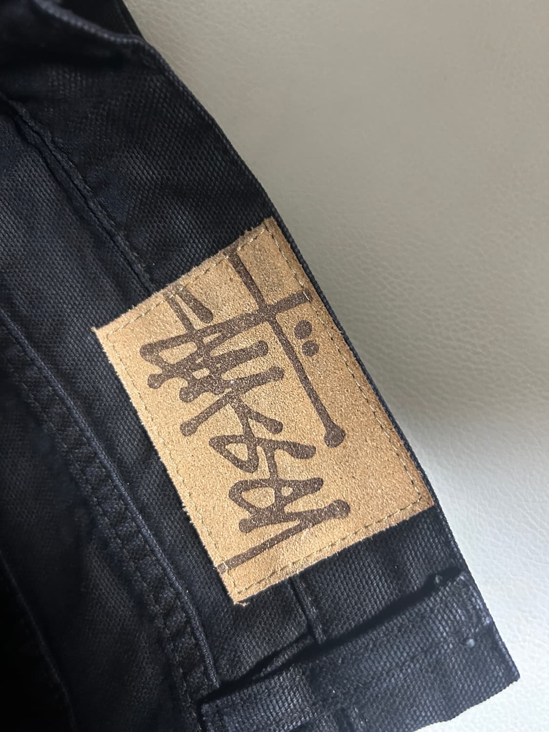 33) 스투시 워시드 캔버스 빅 올 진 블랙 상품이미지4