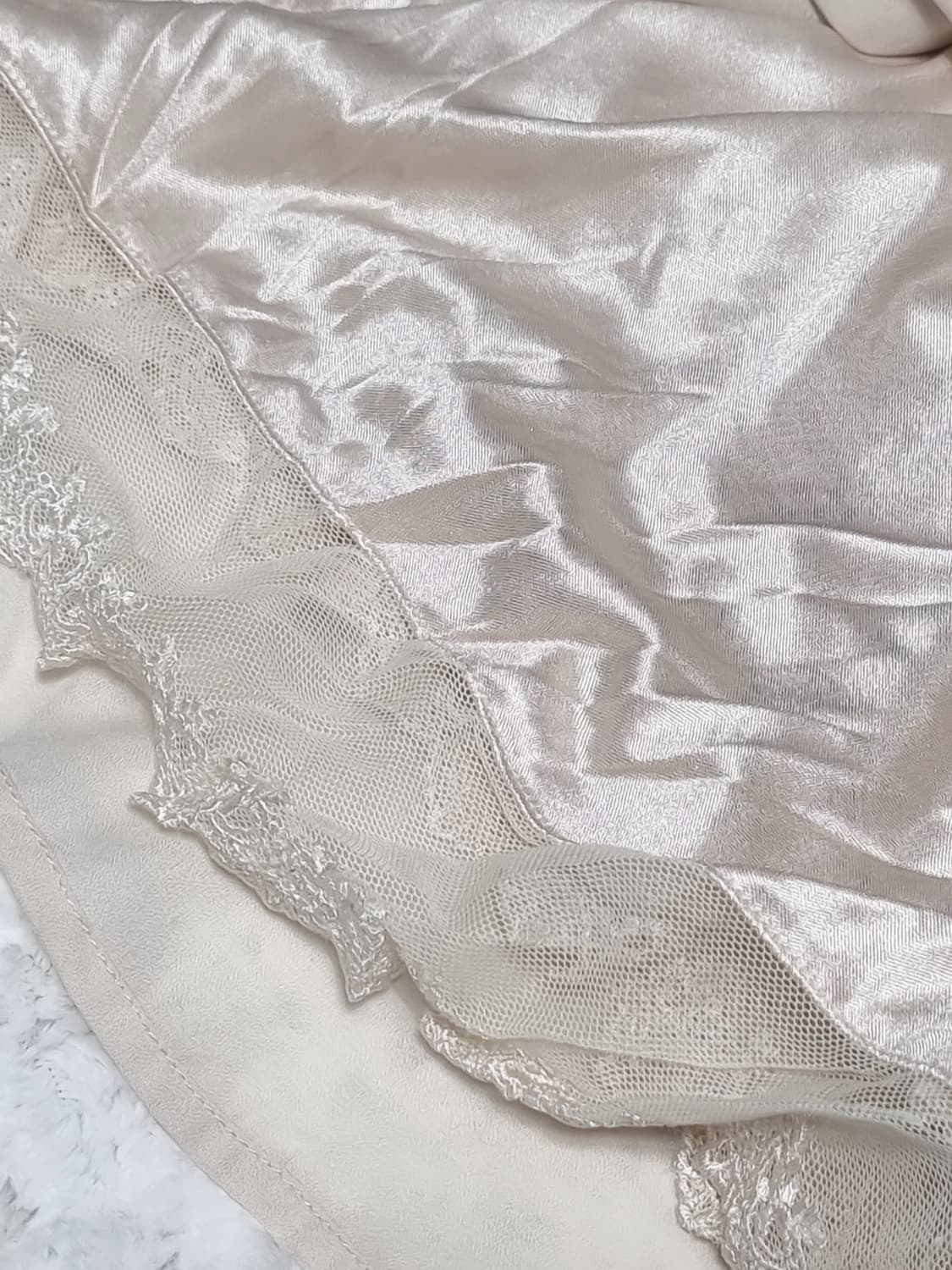 axes femme 엑시즈팜 아이보리 비즈 장식 블라우스 미니 원피스 상품이미지5