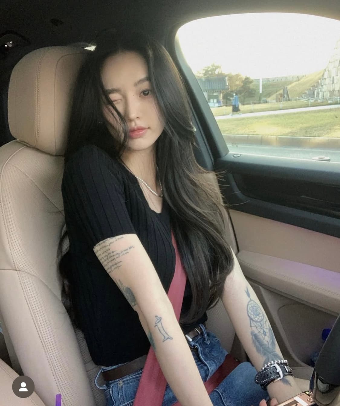 페일제이드 리브드 니트 - 네이비 상품이미지3