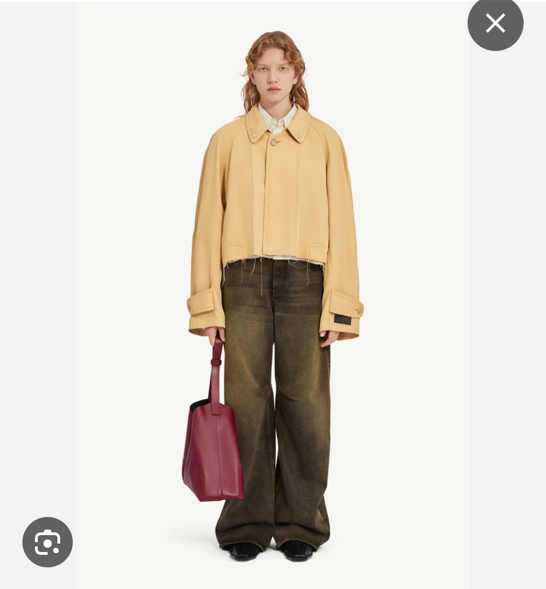 마르지엘라mm6  카라변형 트윌 자켓 상품이미지1