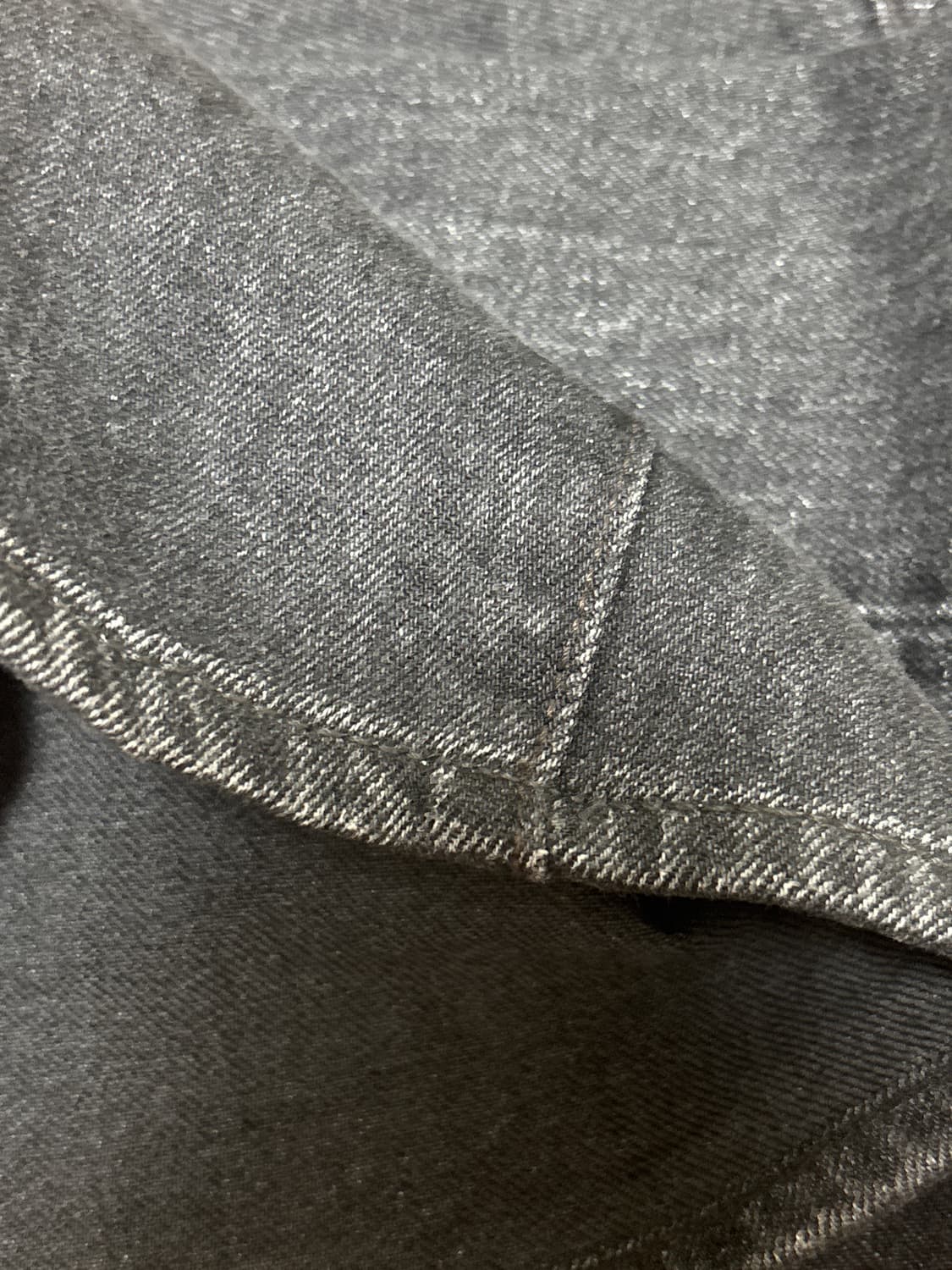 시오타 스트레이트 5p 데님 블랙 상품이미지10