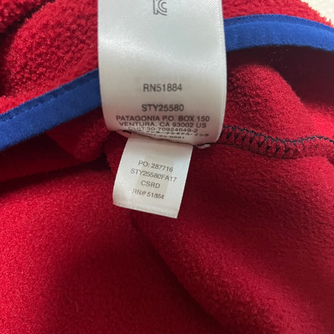 파타고니아 신칠라 네이비/레드 상품이미지5