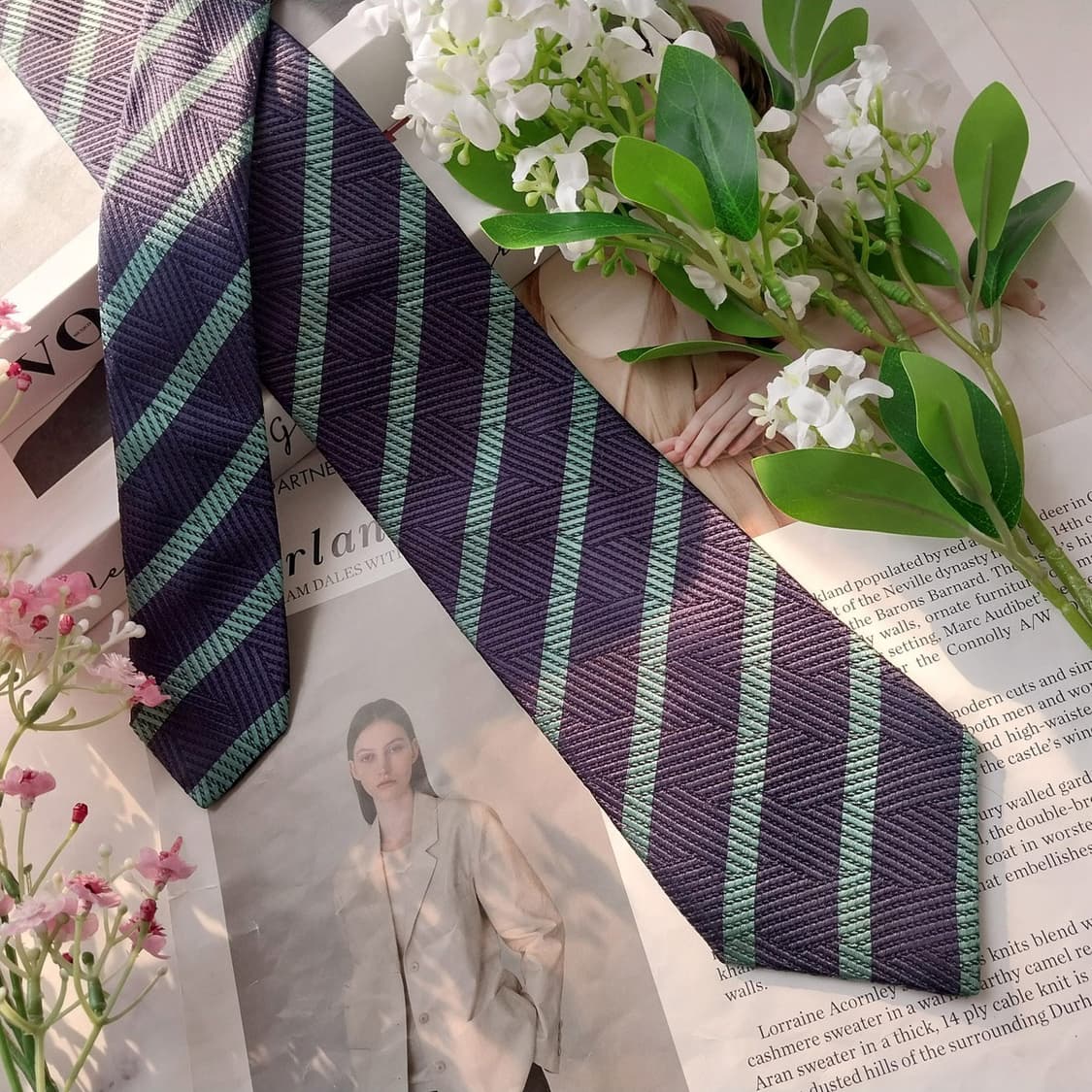 제냐 실크 네이비 레지멘탈 넥타이 8.1cm A+등급 K1703
 상품이미지4