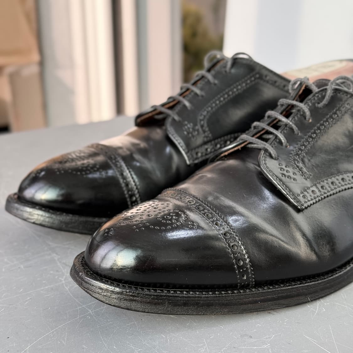 [10E] 알든 2146 블랙 코도반 메달리온 캡토 더비 상품이미지5