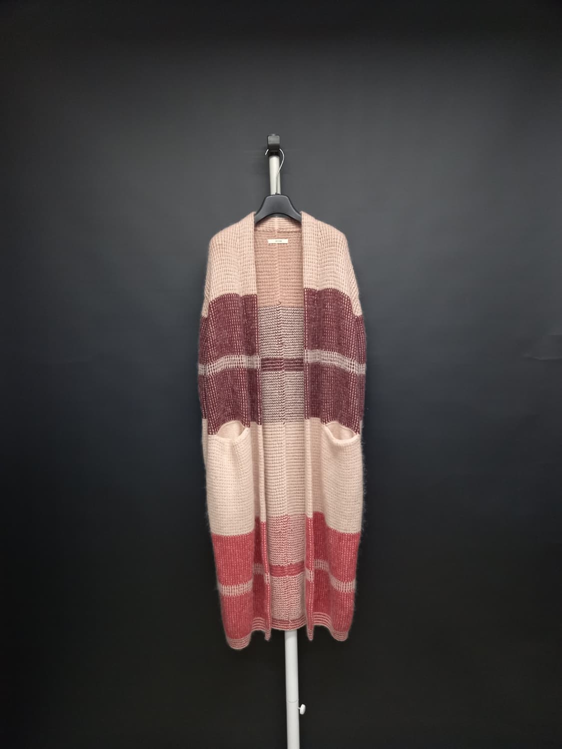 시스템 춘추동 양모 캐시미어블랜 맥시 롱 가디건 F 44-77 상품이미지1