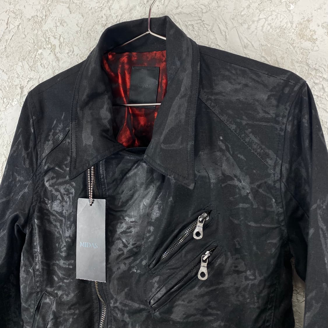 미다스 왁스 코티드 링클 자켓 상품이미지2