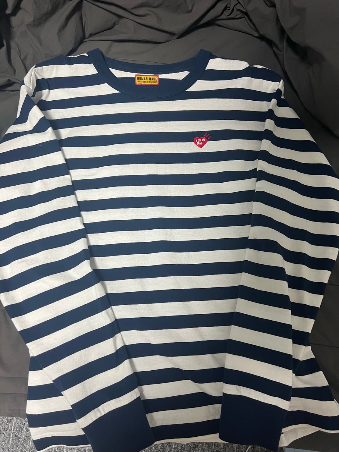 휴먼메이드 스트라이프 롱슬리브 네이비화이트 m 상품이미지1